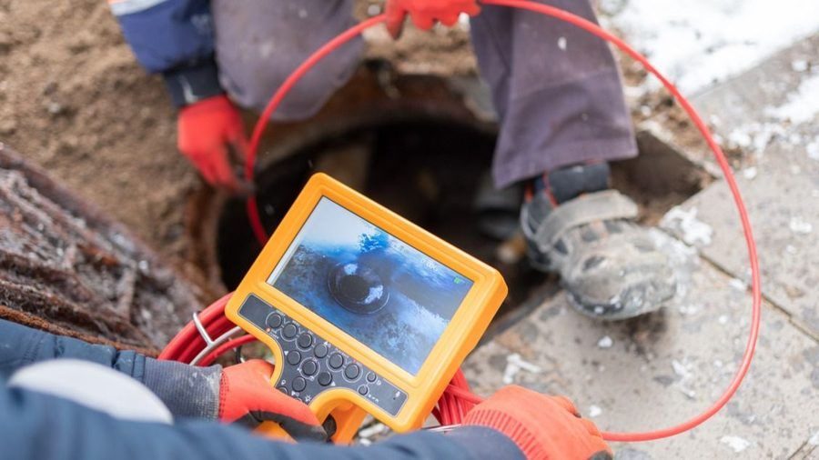 Sewer camera inspection