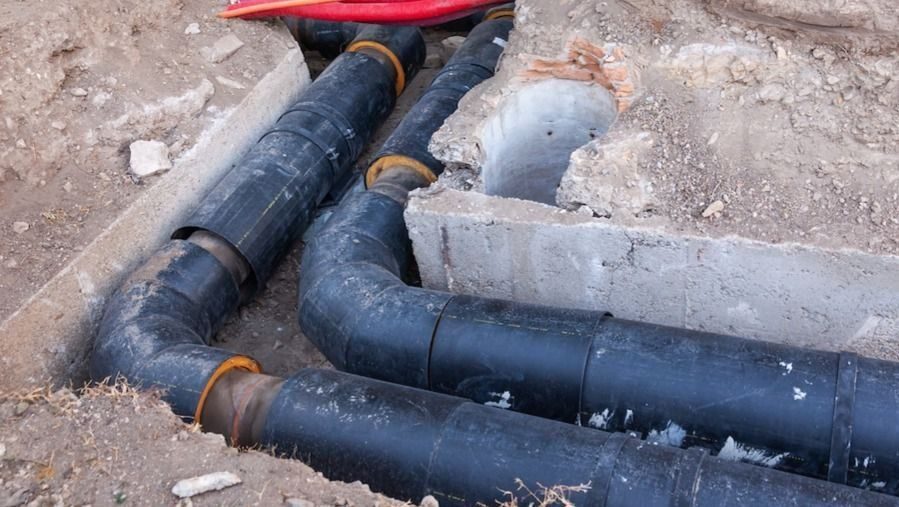 Sewer line work